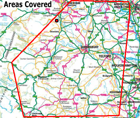 Areas Covered By Mr Wasp Pest Control
